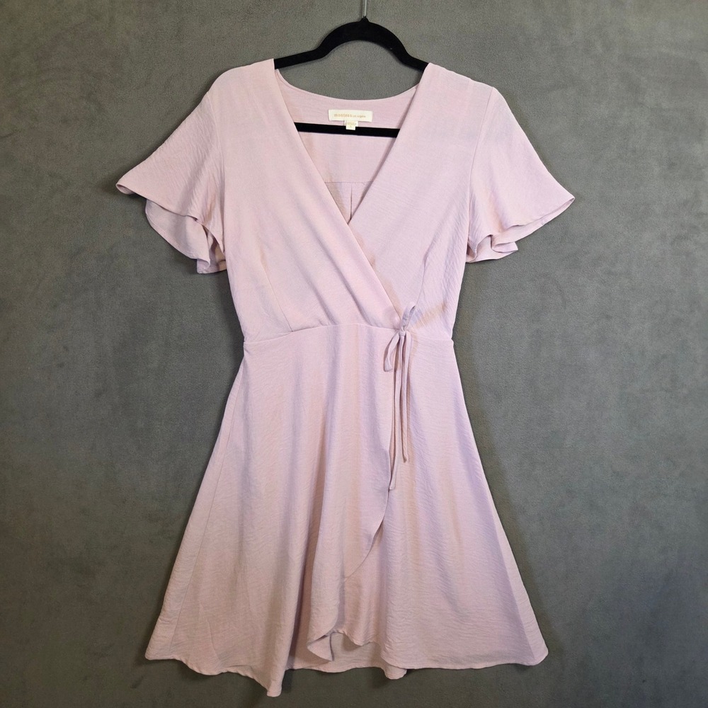 Monteau Faux Wrap Dress Women's Small Coquette Balletcore Soft Girl Romantic